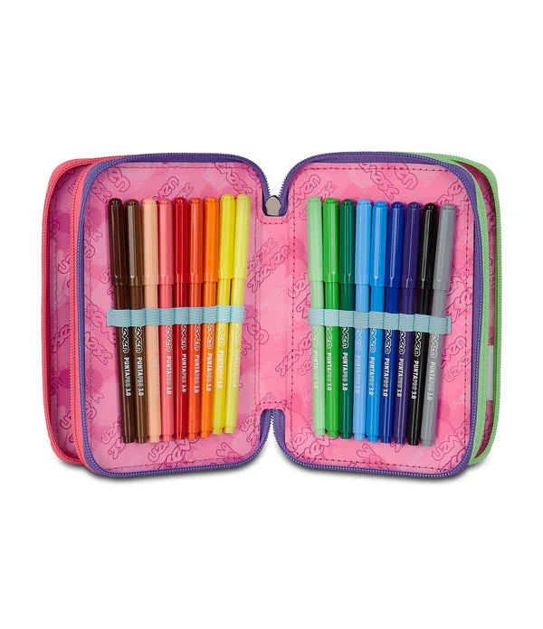 Astuccio 3 Zip Seven Optical Shade Girl