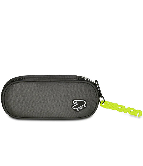 Astuccio Bustina Round Plus in GRS Seven Tech Line Grigio Scuro