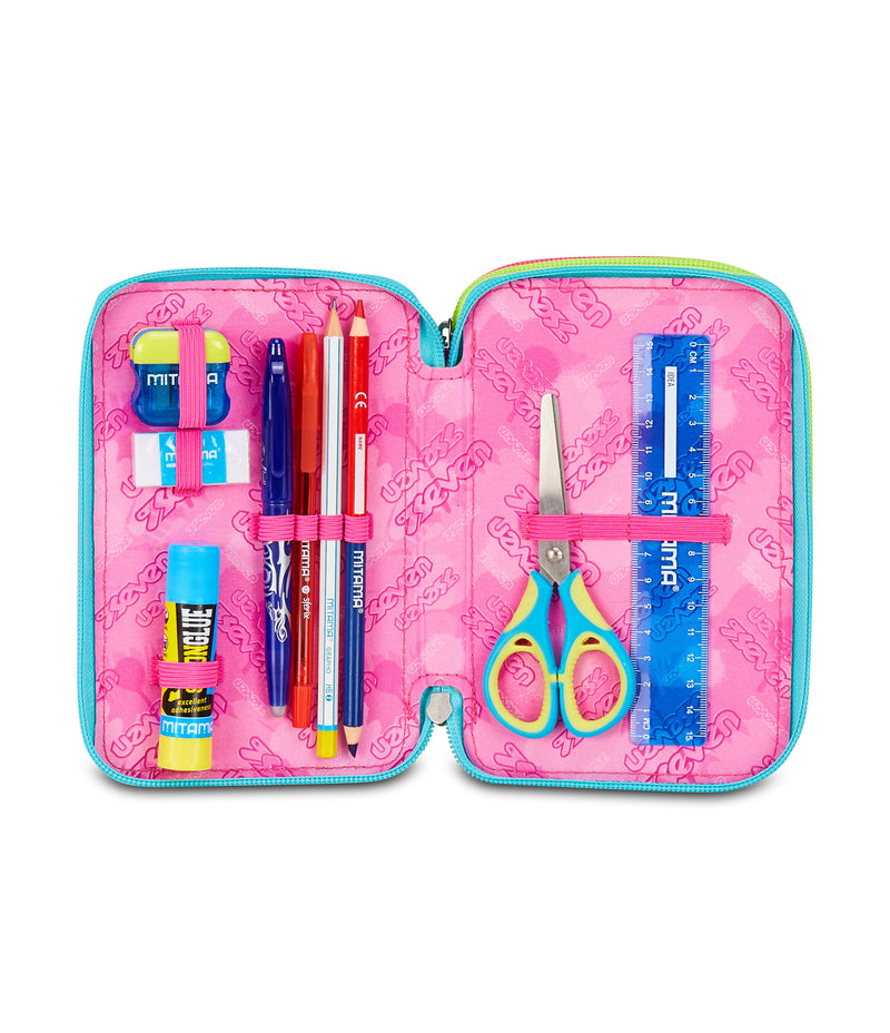 Astuccio 3 Zip Seven Write Down Girl