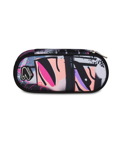 Astuccio Pencil Bag Round Plus in GRS Seven Gray Shadow Pink