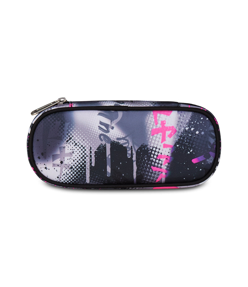 Astuccio Pencil Bag Round Plus in GRS Seven Gray Shadow Pink
