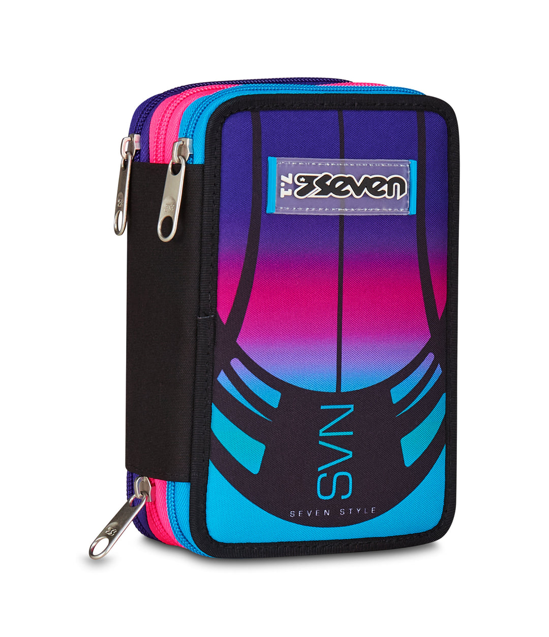 Astuccio 3 Zip Seven: 45 Pezzi, Blu e Viola | Giustacchini Negozi
