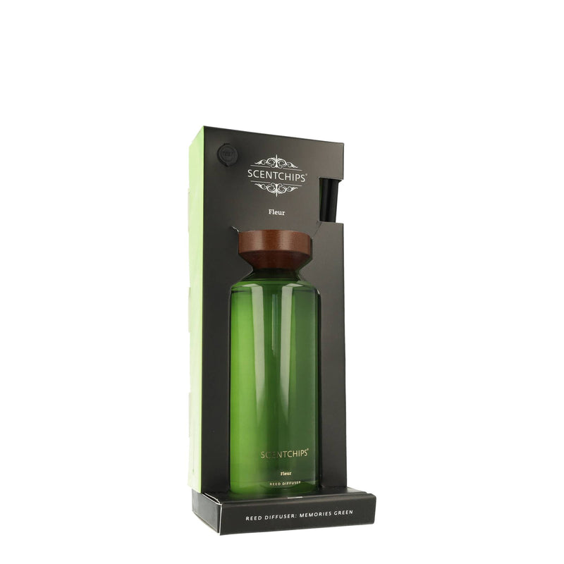 Diffusore con Bastoncini Memories Fleur Green 500 ml