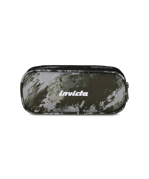 Astuccio 2 Zip Fantasy in GRS Invicta Pencil Bag Green Storm