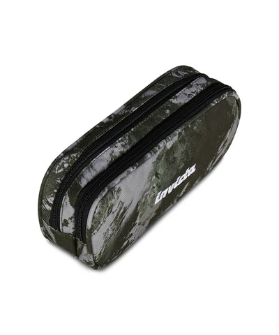 Astuccio 2 Zip Fantasy in GRS Invicta Pencil Bag Green Storm