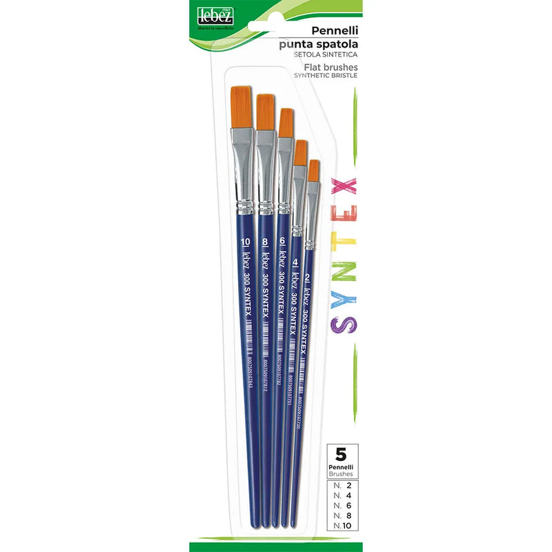 Pennelli Piatti Syntex - 5 pezzi