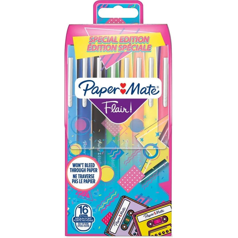 Pennarelli Paper Mate Flair Nylon Retrò - 16 pezzi