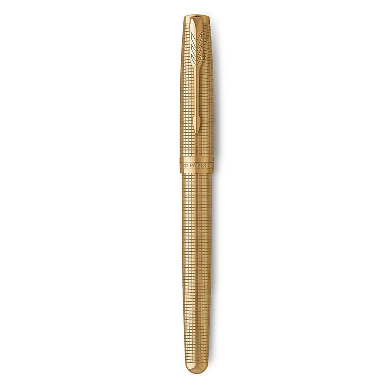 Penna Roller Parker Sonnet Pioneers Special Edition Ciselè Gold CT con Punta Fine e Inchiostro Nero