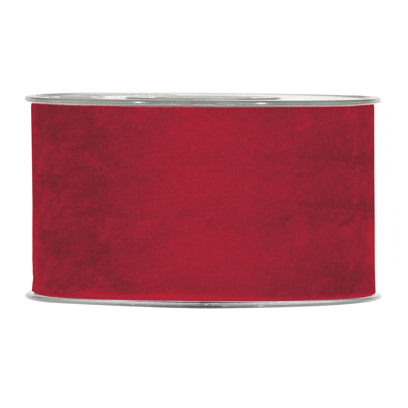 Nastro in Velluto Double Rosso 63 mm x 7 mt