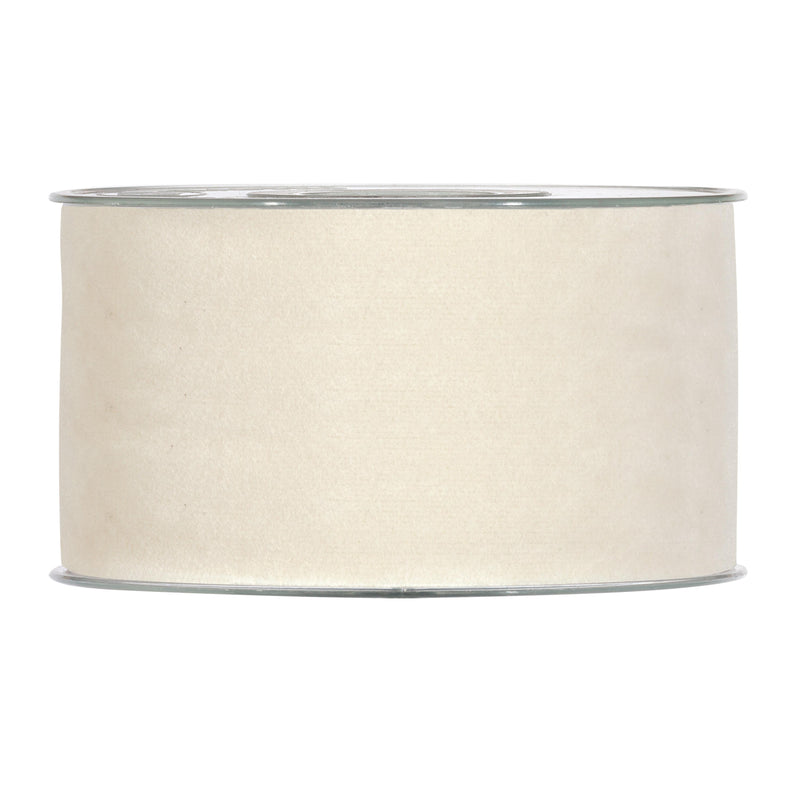 Nastro in Velluto Double Bianco 63 mm x 7 mt
