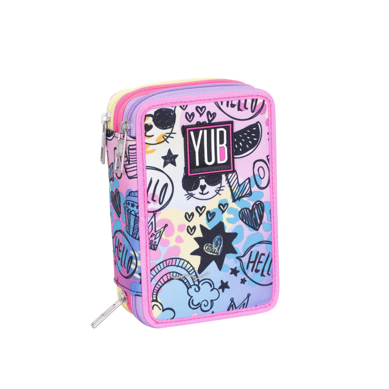 Astuccio 3 Zip Yub Magishade Rosa