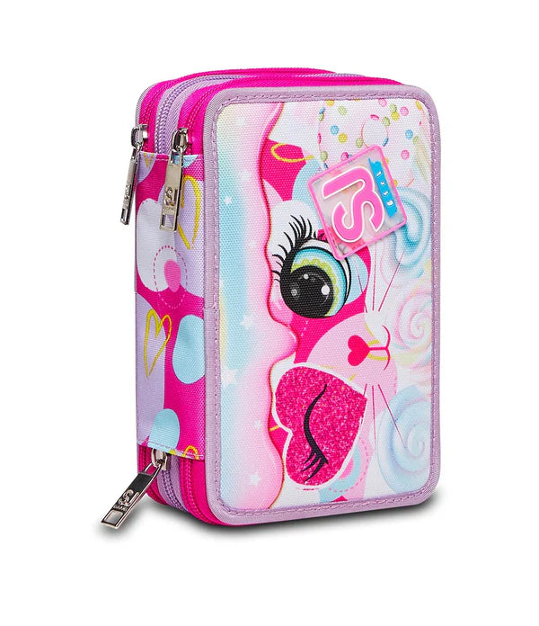 Astuccio 3 Zip Sj Gang Heart Lolly