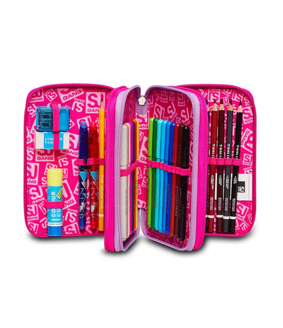 Astuccio 3 Zip Sj Gang Heart Lolly