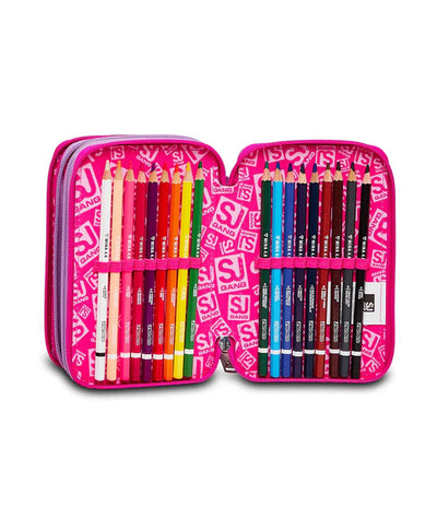 Astuccio 3 Zip Sj Gang Heart Lolly