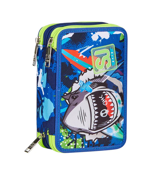 Astuccio 3 Zip Sj Gang Sharkstory