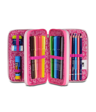 Astuccio 3 Zip Sj Gang Pinkhugs