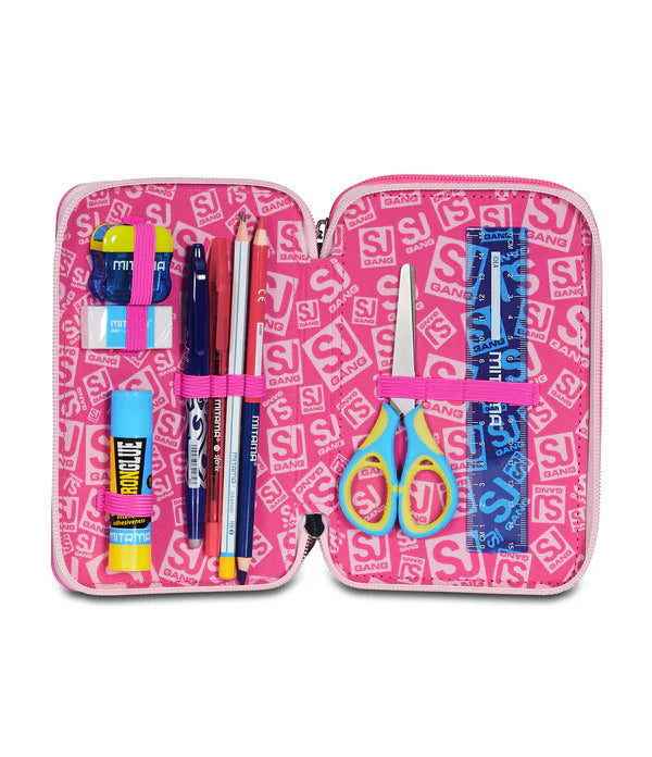 Astuccio 3 Zip Sj Gang Pinkhugs