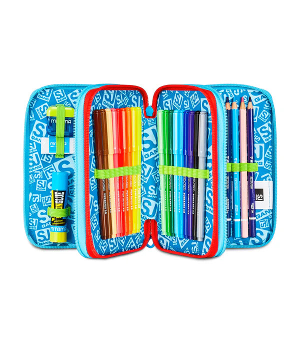 Astuccio 3 Zip Sj Gang Game-Led Boy