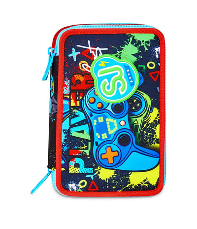 Astuccio 3 Zip Sj Gang Game-Led Boy