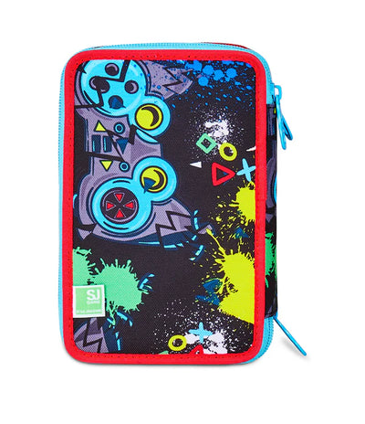 Astuccio 3 Zip Sj Gang Game-Led Boy
