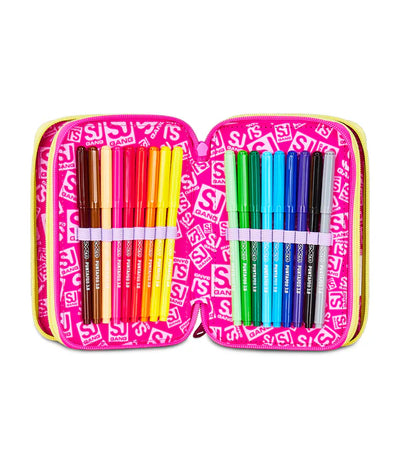 Astuccio 3 Zip Sj Gang Game-Led Girl