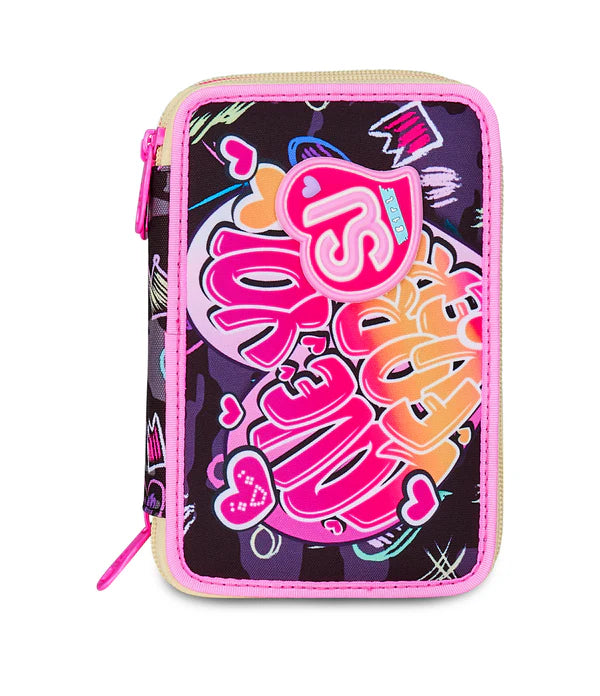Astuccio 3 Zip Sj Gang Game-Led Girl