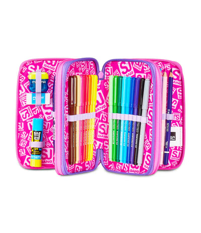 Astuccio 3 Zip Sj Gang Tinypatch Girl