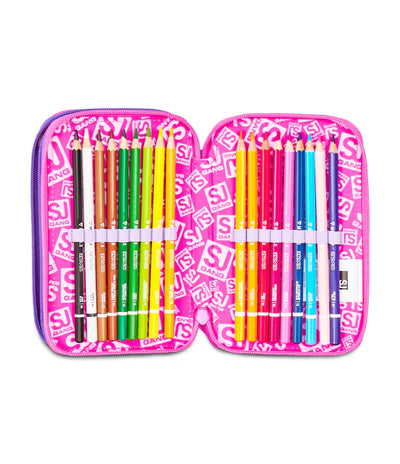 Astuccio 3 Zip Sj Gang Tinypatch Girl