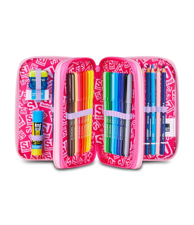 Astuccio 3 Zip Sj Gang Flyunicorn Girl
