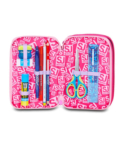 Astuccio 3 Zip Sj Gang Flyunicorn Girl