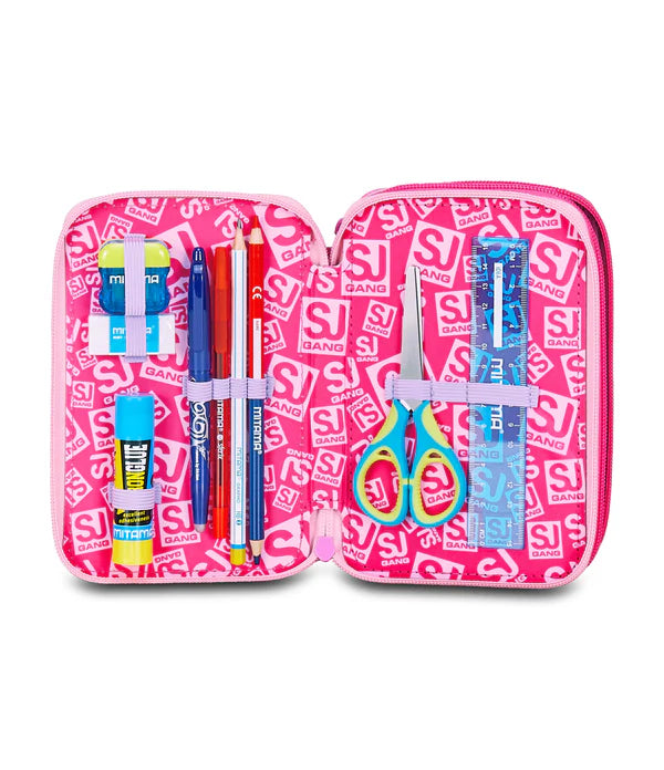Astuccio 3 Zip Sj Gang Flyunicorn Girl