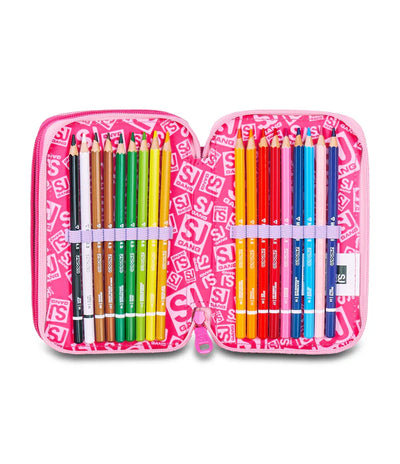 Astuccio 3 Zip Sj Gang Flyunicorn Girl