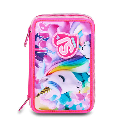 Astuccio 3 Zip Sj Gang Flyunicorn Girl