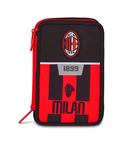 Astuccio 3 Zip Milan Kick And Score