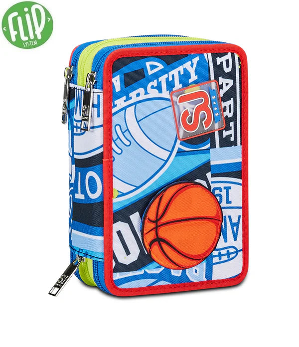 Astuccio 3 Zip Sj Gang con Flip System Realbasket