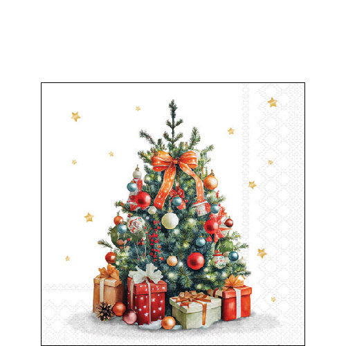 Tovaglioli in Carta XMAS Tree a 3 Veli 25 x 25 cm - 20 pezzi