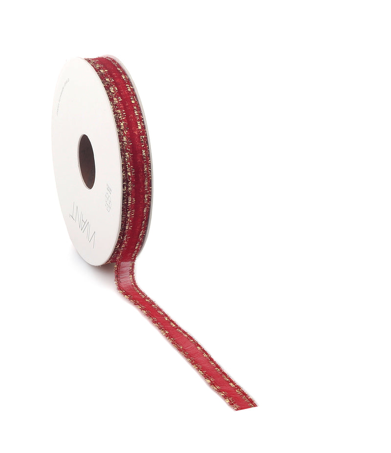 Nastro in Tessuto Fringi Rosso 10 mm x 20 mt