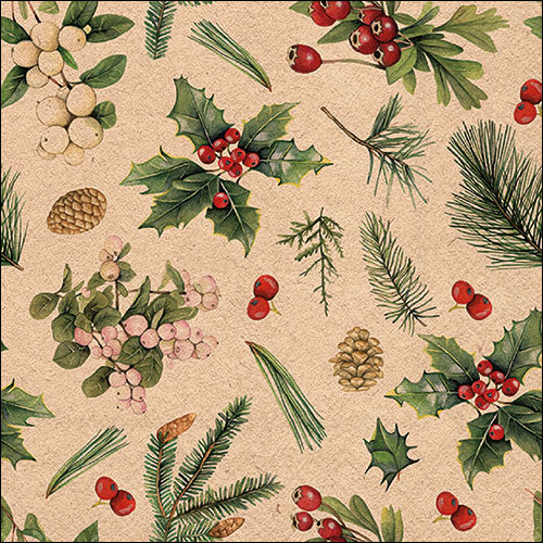 Tovaglioli in Carta Riciclata Greenery a 3 Veli 33 x 33 cm - 20 pezzi