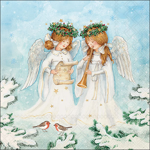 Tovaglioli in Carta Angel Musician a 3 Veli 33 x 33 cm - 20 pezzi