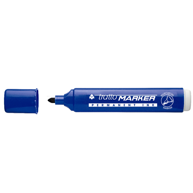 Marcatore Tratto Marker con Punta Tonda Blu