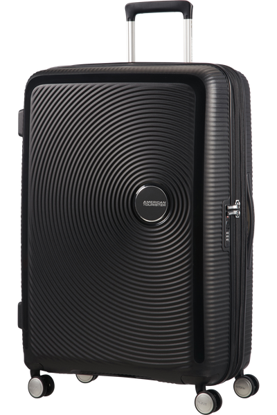 Valigia Grande Espandibile American Tourister Soundbox Spinner 77 cm con TSA Bass Black