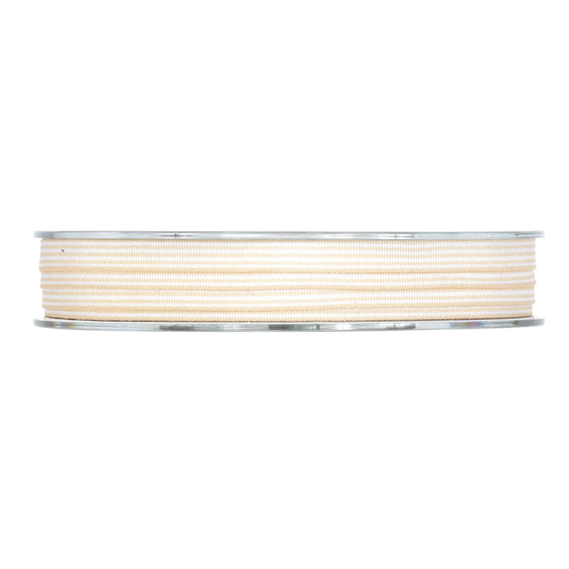 Nastro in Tessuto Rayure Crema 7 mm x 25 mt