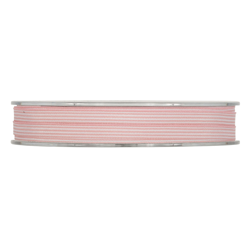 Nastro in Tessuto Rayure Rosa 7 mm x 25 mt