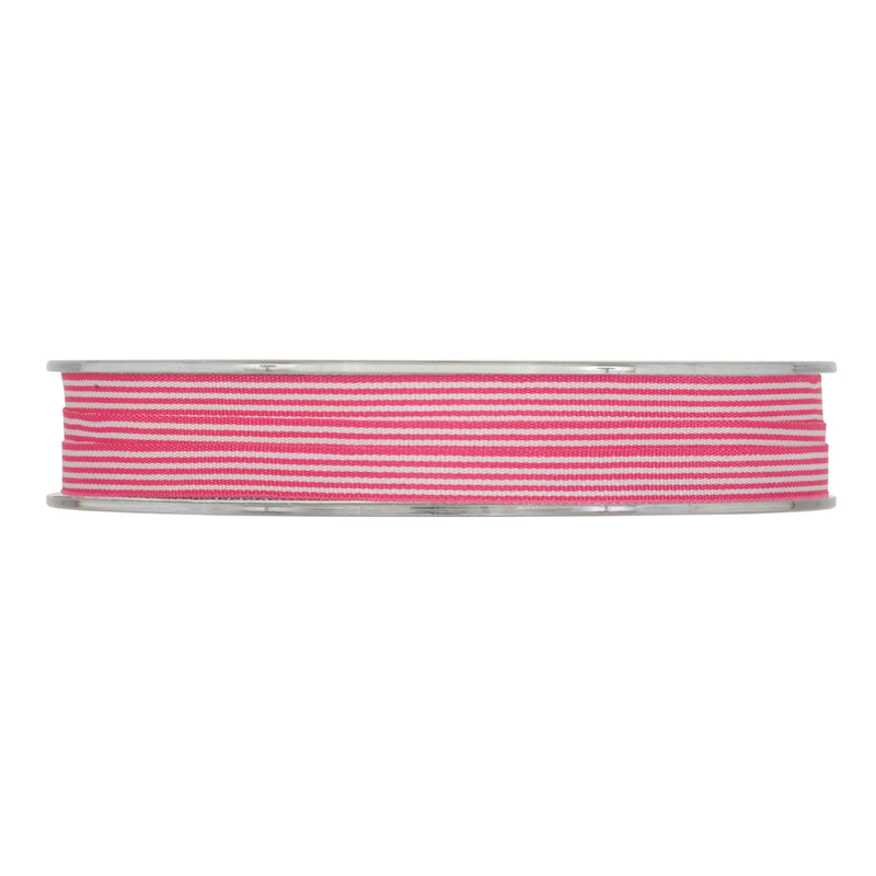 Nastro in Tessuto Rayure Fucsia 7 mm x 25 mt