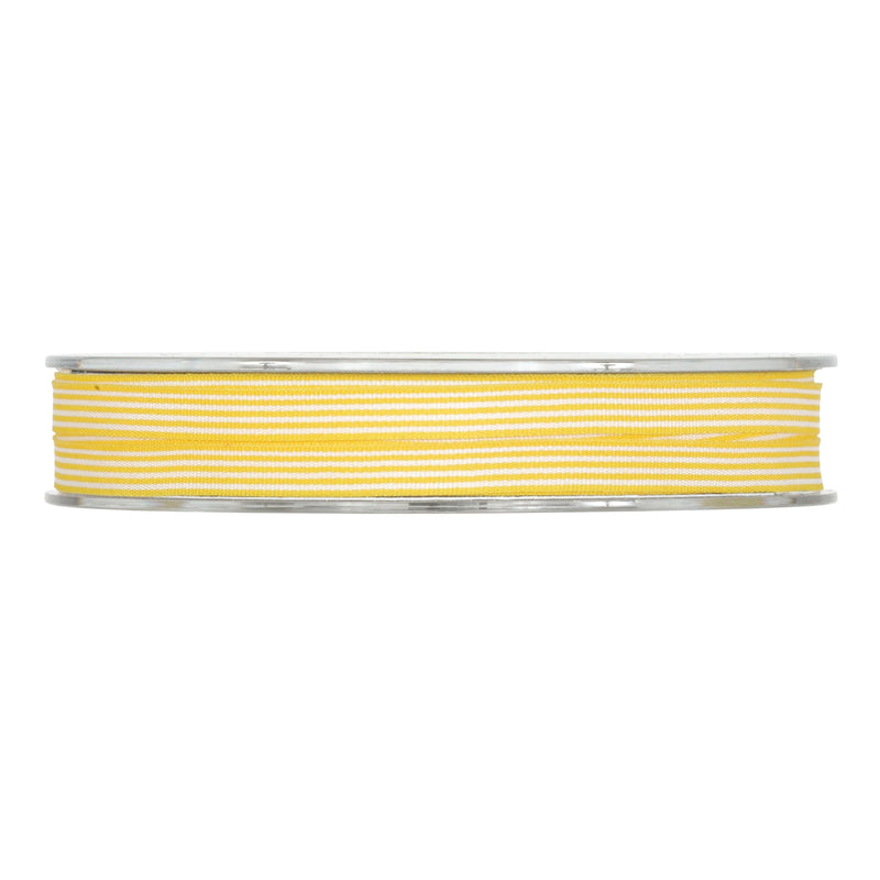 Nastro in Tessuto Rayure Giallo 7 mm x 25 mt