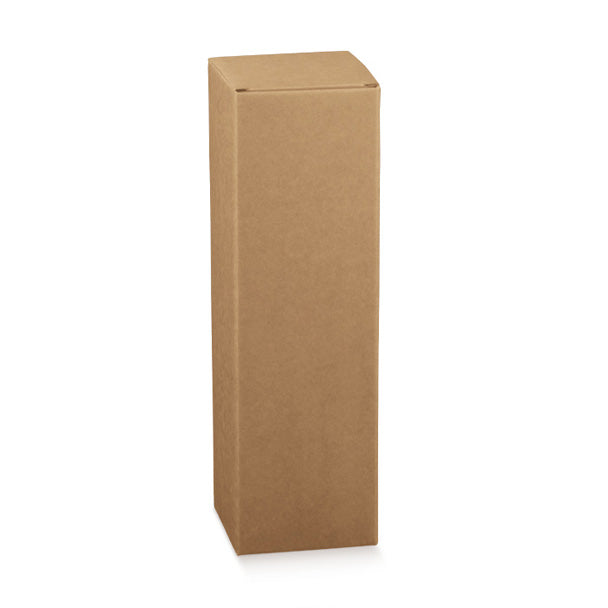 Scatola Porta Bottiglia Magnum Liscio Avana 115 x 115 x 430 mm