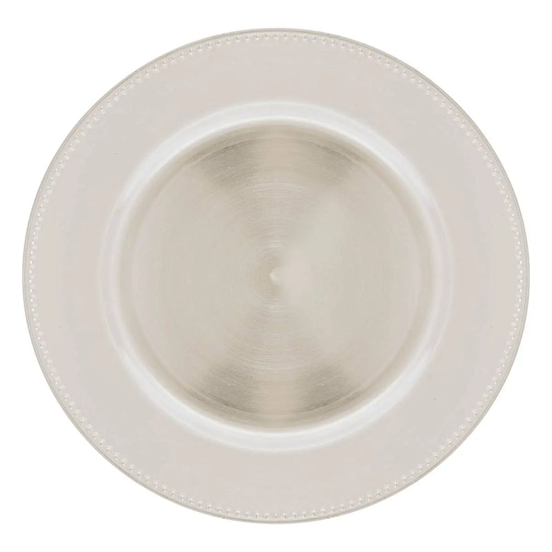 Sottopiatto Palline in PVC Argento 33 cm