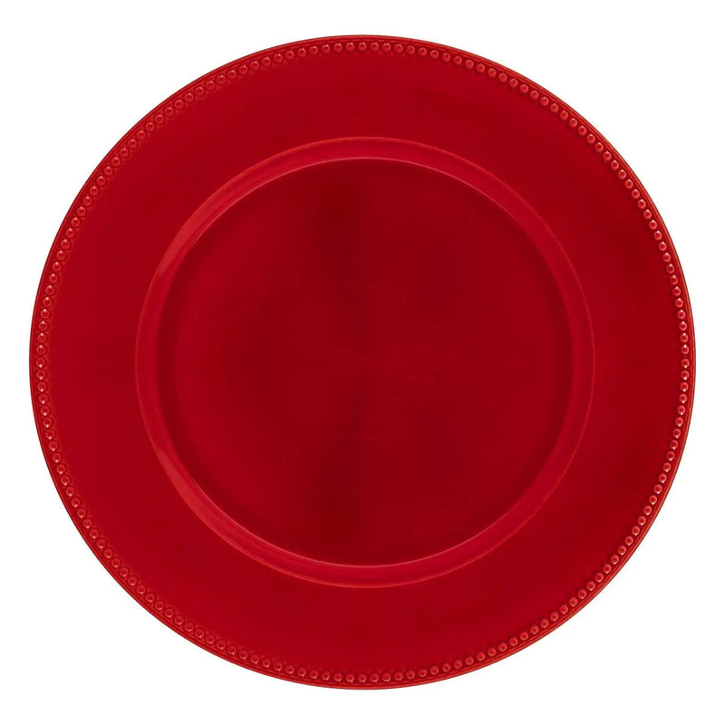 Sottopiatto Palline in PVC Rosso 33 cm