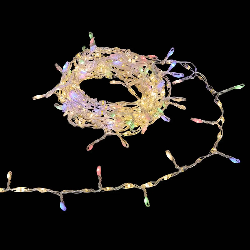 Filo Luci Argentato 300 LED Multicolor 4 mt