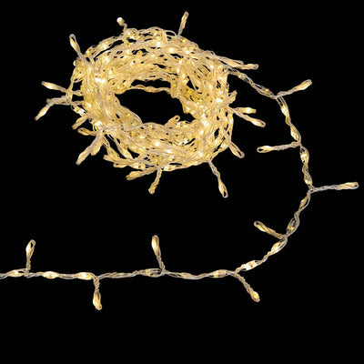 Filo Luci Argentato 300 LED Bianco Freddo e Classico 4 mt